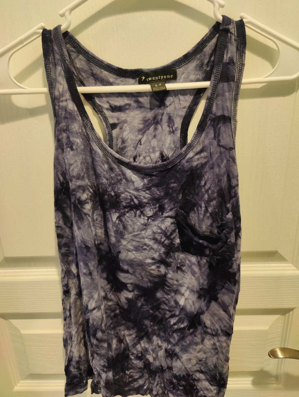 Forever 21 Purple Tie Dye Tank Tee Shirt